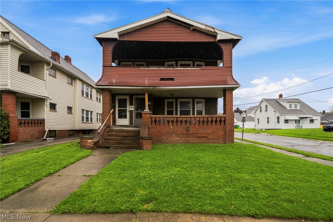 Great opportunity to build equity and add to your portfolio with this brick and vinyl window 4 bed duplex in Garfield Heights. Both units feature 2 bedrooms, 1 bathroom, and a spacious living room and dining room. Local Fair market rent potential of $3,000+ combined for both units. 3rd floor framing already in place to add additional bedroom and living space to maximize rent value. Don't wait, schedule your showing today!