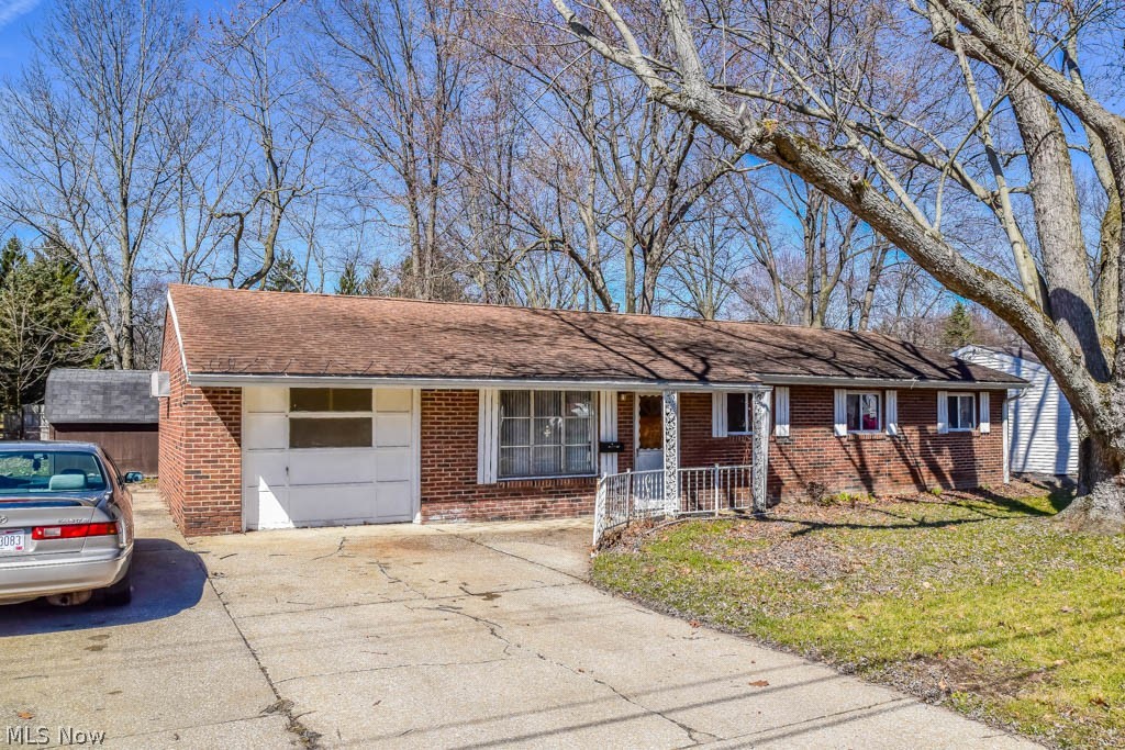 All brick 4 bedroom, 2 full bath ranch with a large backyard! Easy first floor living with no stairs! The spacious living room is open to the dining room for easy entertaining. The kitchen comes applianced with a countertop range, refrigerator and built-in oven. Around the corner, the utility/laundry room has a newer furnace (2017) and backyard access. Down the hall, there are 4 bedrooms and 2 full baths. The master bedroom has direct access to a full bath. Extra deep 1-car garage plus a wide driveway for off-street parking. Enjoy summers in the huge backyard with a long patio and a storage shed! Schedule a private showing today!