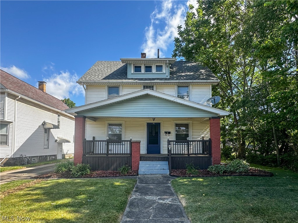 This spacious and charming two-story home is full of character and thoughtful updates. Boasting original woodwork, crown molding, patterned hardwood floors, and classic built-in details, this is where timeless craftsmanship meets modern improvements to create a warm, functional house that blends historic charm with everyday comfort and convenience.  A welcoming covered front porch opens into a spacious formal living room and adjoining formal dining room, both featuring tall ceilings and generous natural light. The updated kitchen offers ample cabinetry, a walk-in pantry, and an efficient layout for meal preparation. A full bathroom is located on the main level for added convenience. Upstairs, you’ll find three well-sized bedrooms, including one with an attached bonus room ideal for a home office, den, or nursery. The second floor also includes a full bathroom, a dedicated laundry room, and a built-in linen closet in the hallway for extra storage. Additional features include a full basement, a shaded backyard with a firepit,  a two-car detached garage, and a large driveway offering plenty of off-street parking. A newer roof (2021) and a recently waterproofed basement (May 2026) represent significant investments that enhance both value and durability. This home is ideally located near the high school, intermediate school, shopping, and downtown. It blends classic charm with practical living in a highly convenient location - just what you've been searching for! Schedule a tour today.