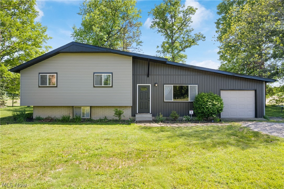 Here is your opportunity to own nearly 20 acres of beautiful land with FREE GAS and public water! The home features 3 bedrooms and 2 full bathrooms. The spacious eat-in kitchen is spacious and offers plenty of room for a large dining table. Just off the kitchen, you'll find a welcoming family room highlighted by a large picture window that fills the space with natural light. The lower level provides an additional family room, offering even more living and entertaining space. Upstairs, the generous owner's suite features his-and-her closets and a private en-suite bathroom. Two additional bedrooms and another full bathroom complete the second floor. Outside, the property is well-equipped for horses and hobby farmers alike. In addition to the attached 1-car garage, there is a detached 2-car garage and a hay storage pole barn. The matted barn includes 8 stalls, four 10x12 stalls, and four 12x12 stalls with water and electric already in place. Three additional pastures feature newer solar-powered tensile electric fencing, and the outdoor riding arena adds even more functionality to the property. Another bonus is the 7 acre hayfield to grow your own hay. Enjoy peaceful evenings overlooking the pond from the gazebo while taking in the scenic surroundings. Major updates include a newer roof, septic system, and updated electrical completed in 2020. This unique property offers endless possibilities, bring your horses, your hobbies, and your vision!