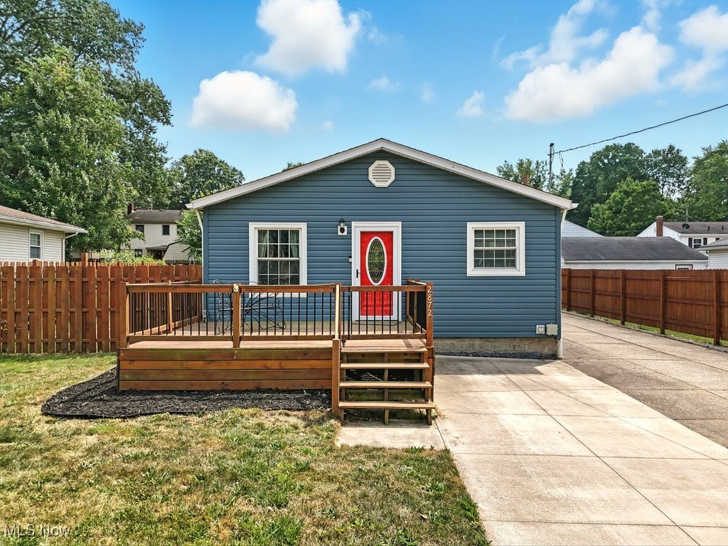 Welcome to this updated 3 (possible 4) Bedroom, 2 Bath Ranch home in the heart of Springfield. The main level features hardwood floors throughout the spacious living room and three ample sized bedrooms. The full bath was fully renovated in 2022 with a new tub, tile surround, vanity, and fixtures, giving it a fresh, modern feel. The light and bright eat-in kitchen offers ample cabinet and counter space—ideal for everyday living and entertaining.

Downstairs, the fully finished basement truly sets this home apart. Enjoy the TV projector for next-level entertainment, plus a  bonus room that could be converted into a 4th bedroom and a second fully updated bathroom, remodeled in 2020. Whether you need extra living space, an in-law suite, guest suite, or a home office, this basement delivers versatility. The basement was professionally waterproofed both inside and out in 2016 by Ohio State Waterproofing and comes with a transferable warranty for peace of mind and includes a secondary sump pump.  Enjoy the outdoors on a newer deck or concrete patio (both installed in 2021).

This home has seen an impressive list of improvements over the past several years. These include Roof and Insulated Exterior Walls (2017). Siding, Gutters and Downspouts and Cedar Privacy Fence (2021). Air Conditioner and Windows (2019). The driveway was repaved in 2019 and leads to a heated 2.5-car garage with workshop and features a new WiFi-enabled garage door opener also installed in 2019. Most recently, in 2024, the jet well pump was replaced with a submersible well pump, providing improved water pressure and reliability.

Conveniently located, this home offers easy access to Routes 224, 91, and 532, and is just minutes from downtown Akron, Ellet, and Lakemore—making commuting and daily errands a breeze. Schedule your showing today!