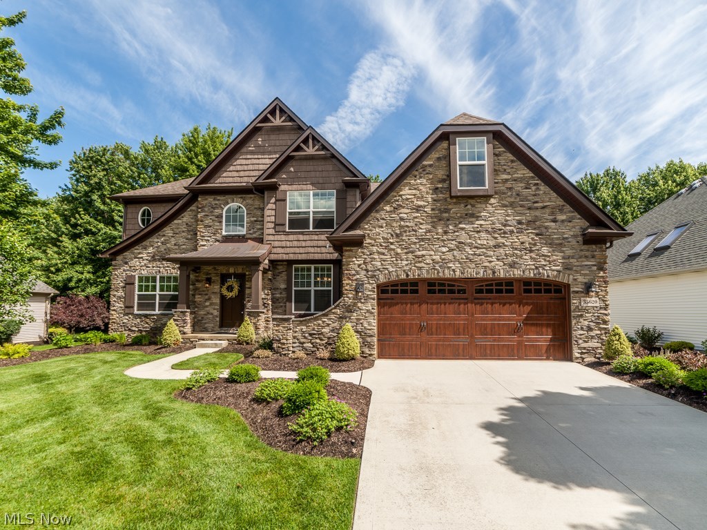 Amazing one year old custom home in Red Tail, Avon’s premier golf community! This home has todays style of casual and elegant living, first floor has beautiful wood floors throughout. Absolutely stunning from the moment you enter the 2 story foyer with over 4,200 sq ft of finished living space.  Formal living and dining room adorned with trey ceiling.  Impressive great room with soaring ceiling and beautiful stacked stone fireplace opens to gourmet  kitchen with granite center island that seats 6, stainless appliances, convenient walk-in pantry and butler station. Kitchen opens to the hearth room boasting a second fireplace. French doors lead to the office off of the great room. Upstairs you will find 3 bedrooms plus private master suite and luxurious master bath. Finished basement with spacious 31 ft rec room with wet bar, keg fridge and tap.  Double doors lead to the Theatre room.  Plus a full bath and bed rm.  Plenty of storage or a great area for a workout rm.  Step out to the wond