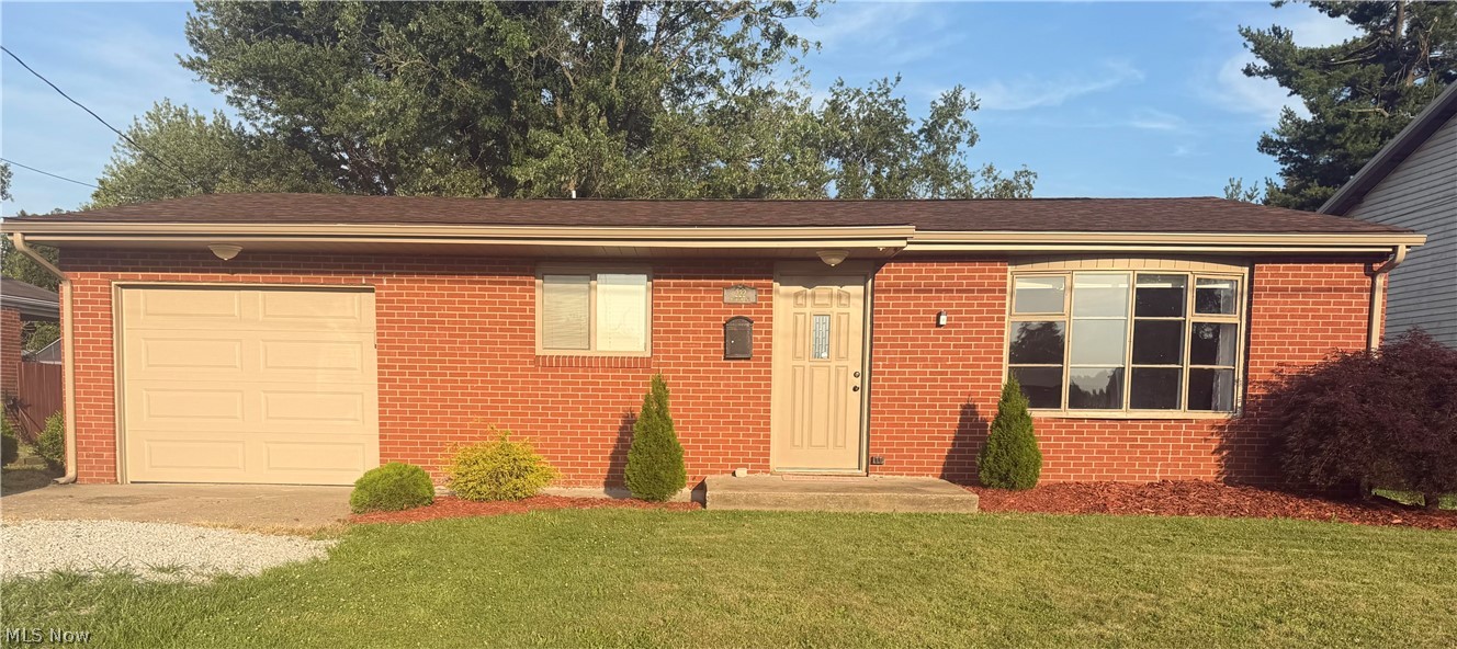 Welcome to 222 Petrick Avenue! This charming, move-in-ready brick-and-vinyl home offers comfortable one-level living with four bedrooms and one-and-a-half bathrooms. The inviting interior features an eat-in kitchen, convenient main-floor laundry and a functional floor plan with plenty of flexibility for a home office, guest room or additional living space.
A covered front porch, partial basement and attached one-car garage provide even more convenience and storage. Situated on a residential street in Mingo Junction, this home combines manageable living space with everyday practicality. Schedule your private showing and make this move-in-ready home yours!