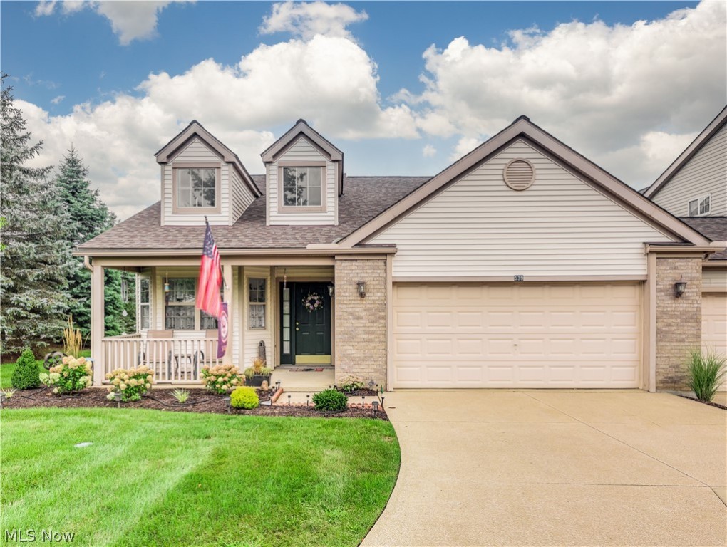 Ranch Condo in Stow!  Very open floor plan which includes a great room. The dining area is included in the open great room area. There are sliders out to the private deck area that has been freshly painted. The kitchen is large and has an eating area as well. All the appliances will stay. This condo has 2 bedrooms and 2 full baths. The master bedroom is very spacious with a large walk in closet. The master bath has a large soaking bathtub perfect for relaxing. The laundry room has access to the 2 car attached garage. Seller is providing a home warranty.