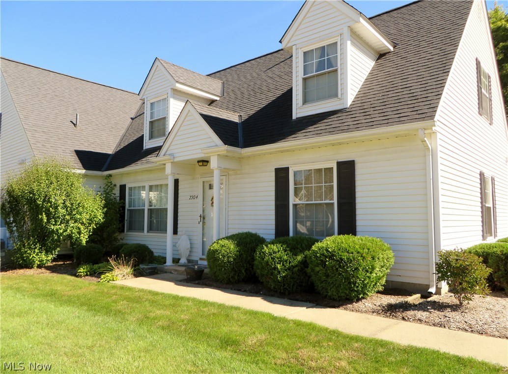 Charming and Immaculate all maintained 3 bedroom, 2 bath Cape Cod end unit has 1st floor master w/larger walk-in closet and full bath on main and upper level. You'll love the fresh paint with neutral decor and newer carpet, blinds and 4 yr old refrigerator and furnace. In Sept 2015 association replaced roof and owner just installed garage door opener and exterior pad. Spacious bedrooms and 2 sets of double closets in each bedroom and hall. Access to attic area from more storage in hall. All appliances in kitchen and washer and dryer are included. Convenient attached 1 car garage and 1st floor laundry room. Available for immediate occupancy and includes 1 year home warranty. Close to shopping and conveniences, a Real Value.