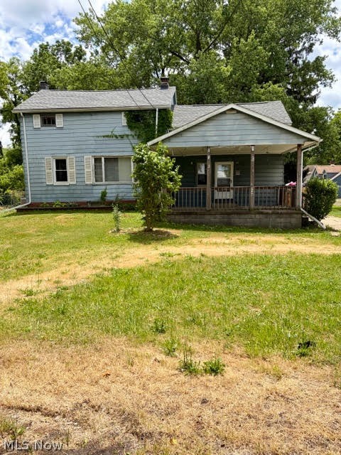 Welcome home to this charming 2-story residence located in LaBrae School District! Offering 3 bedrooms and 2 full baths, this home combines character, comfort, and convenience. The spacious kitchen features an abundance of cabinetry and ample workspace, while the first-floor laundry room and full bath with newer plumbing add everyday functionality. The large living room showcases rustic wood beams and a decorative fireplace, creating a warm and inviting atmosphere. Upstairs, you’ll find three comfortable bedrooms, a second full bath, and storage. Enjoy relaxing on the huge covered front porch.  The spacious backyard offers plenty of room for outdoor activities and includes a storage shed for your lawn equipment, tools, and seasonal items.  Additional highlights include a walkout basement entrance, updated septic system, and a roof installed in 2017 with 30-year shingles. Enjoy the privacy of being the last home on a dead-end street. With it's spacious layout, desireable LaBrae School District location, and easy highway access, this property offers excellent potential as an owner occupied home or an addition to your investment portfolio.  With a little TLC and your personal touches, you can create something special while making a smart investment today.