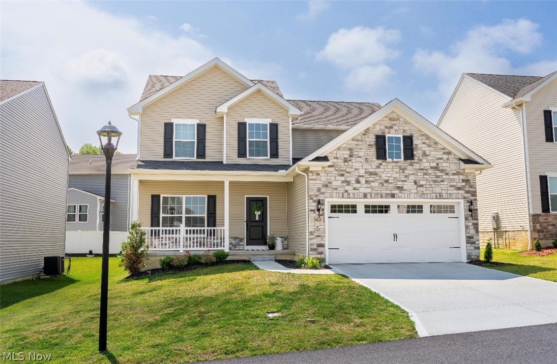 Why wait to build when you can own this stunning, move-in-ready home built in 2024? Nestled in the desirable Forest Lakes neighborhood and located within the highly sought-after Green Local School District, this like-new 3-bedroom, 2.5-bath home offers 2,033 square feet of thoughtfully designed living space. The open-concept floor plan is perfect for both everyday living and entertaining, while the modern kitchen features stainless steel appliances and plenty of space to gather. Enjoy the convenience of second-floor laundry, a spacious two-car garage, and the peace of mind that comes with newer, energy-efficient construction. Conveniently located near shopping, dining, parks, and major highways, this home offers the perfect blend of comfort, style, and location. Don't miss your opportunity to make this beautiful home yours—schedule your private showing today!