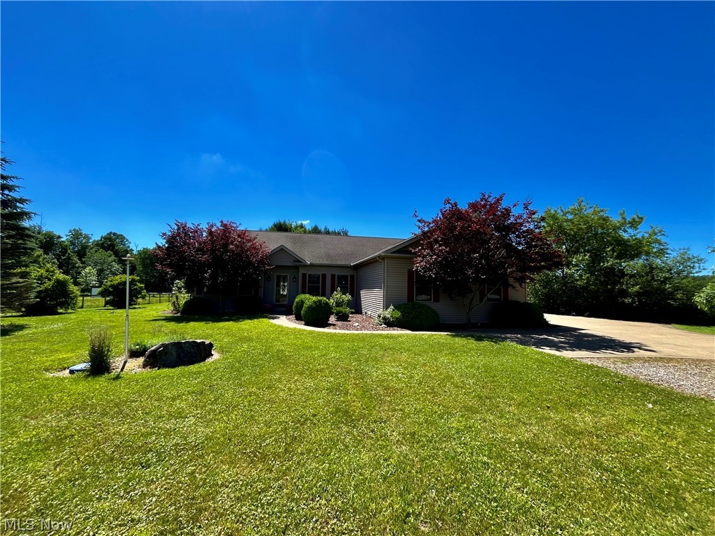 SPECTACULAR 3/4 Bedroom, 3 and 1/2-Baths Ranch.  Perfectly Located on 7.93 Acres of Prime Land !  Custom-designed High-end Gourmet Kitchen !  Vaulted Ceilings ! Fireplace in the Great Room Overlooking a Very Private Back Yard !  Two Decks; One Off the Updated Master Suite !  Full Basement Complete with a Game Area.  Sharp Bar and Movie Area !  Separate Exercise Room !  Stocked Pond ! Horses Allowed - Separate Stable.  This UNIQUE Property is a One-Of-A-Kind !
