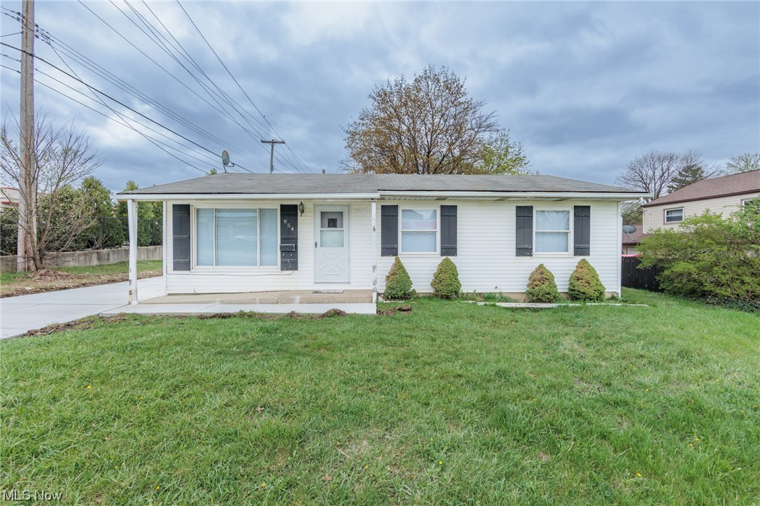 Charming ranch house in Cuyahoga Falls! This home has been remodeled with many updates.  Open oak kitchen with large window, inviting front porch, partially finished lower level. Private yard, oversized 2 car garage. Updates in 2022 include new AC, garage door and remotes, new carpet and flooring throughout. Completely brand new driveway done in April 2023. Convenient location to Rt. 8, shopping, entertainment. Call today to set up your private showing!