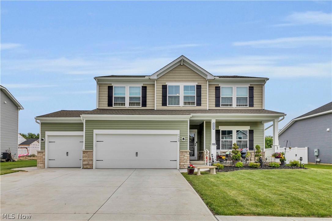 Nearly new and perfectly situated in the heart of Vermilion on the beautiful shores of Lake Erie, this stunning 4-bedroom, 3-bath home offers the perfect blend of modern design and coastal charm. From the inviting front porch to the thoughtfully designed layout, every space welcomes you home.

The main floor features convenient one-level living with 2 bedrooms and 2 full baths, while the second floor offers 2 additional bedrooms, a full bath, and a versatile loft space ideal for a home office, media area, or additional gathering space.

Relax and enjoy the recently added wraparound 3-season porch, creating the perfect setting to unwind, entertain, or take in peaceful evenings. Step outside to your private backyard retreat featuring a privacy fence, storage shed, and hot tub—perfect for relaxing under the stars or hosting family and friends.

The lower level is filled with endless possibilities, already plumbed for an additional bath and complete with egress windows—ready to become a recreation room, guest suite, home gym, or whatever suits your lifestyle. Located just minutes from downtown Vermilion's shops, restaurants, marina, and waterfront charm, this home offers the opportunity to enjoy Lake Erie living at its finest.