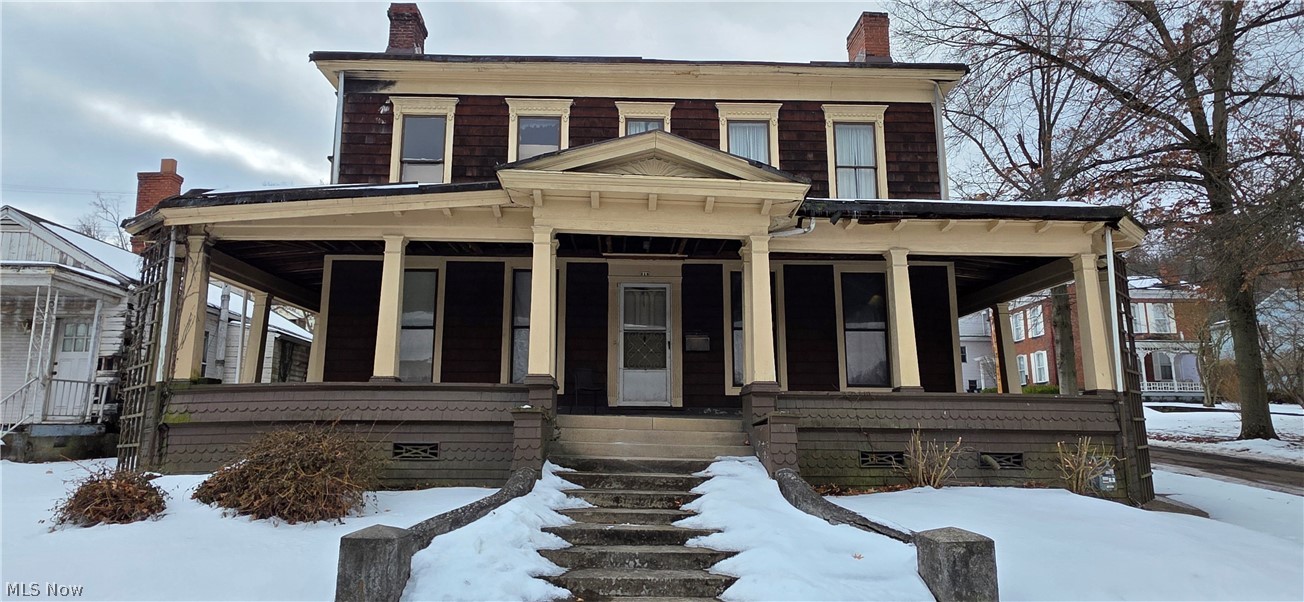 Step inside this remarkable home, built in 1880 and boasting over 4,000 square feet! The craftsmanship and charm are a must see. Beautiful hardwood floors, stunning stair rails, pocket doors, and wood beam ceilings await around nearly every turn. The current owner has taken great care to preserve the property, while updating electrical, plumbing, and much more. This home is waiting for its new owner to complete the restoration.