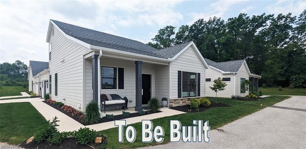 Welcome to the Cottages at Plum Brook. Single family to be built, choose your lot and move in by Thanksgiving. New Findlay Deluxe floor plan is a 2 story with 1st floor primary bedroom, 2nd bedroom, bath, and loft up, sunroom, 2 ½ baths, front and back covered porch, patio with privacy fence, 2 car garage with storage. The second floor is perfect for an in-law suite, out-of-town guests, hobby area or workspace. Builder offers customization to make it your own. Included white soft close cabinets, granite countertops, luxury vinyl plank floors, and a spacious island kitchen for entertaining. Remember the days when people had summer cottages by Lake Erie; we've brought those days back! Enjoy a maintenance-free lifestyle with exterior repairs, landscaping, and snow removal taken care of plus fun social events. Minutes to freeways, shopping, dining, entertainment, marinas, yacht clubs. Ride your golf cart across the street to Plum Brook Country Club or walk across the street to Osborn Metro Park with dog park, walking trails, and pickle ball. Clubhouse, Pool, Fitness Center to be built. VA approved.