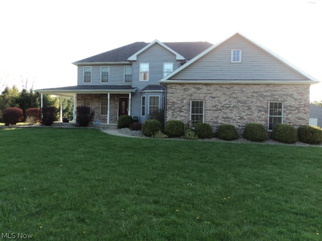 Definitely Room to Roam in this Sprawling Custom Built Home. Quality Amish Oak throughout. Features 4 BR with Master on the Main. Great room w cathedral ceilings adjacent to gorgeous kitchen boasting granite counter tops and sharp tile back splash. 3 Bedrooms up each with a private vanity, mirror and linen closet. 2 sharing a shower in between. The 3rd BR up offers a totally private bath and huge walk in closet/sitting room. Convenient laundry on second floor. Warm wood floors, fresh paint and new carpet throughout. Full basement, partially finished. All this Sitting on beautifully landscaped 2 Acres. Must see to Appreciate.