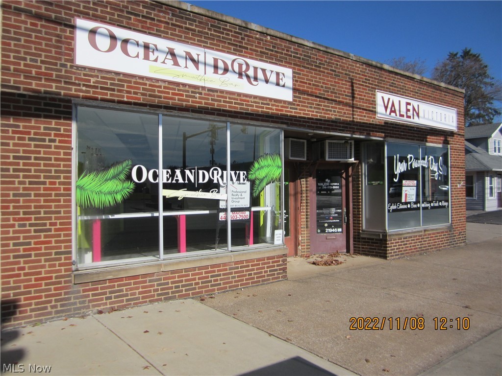 FOR SALE OR LEASE.. $1000.00 RENT/MONTH. Per STOREFRONT...  Beautiful Freestanding Multi-Use Brick Bldg W/ 2 Separate Storefronts w/ Lots of Parking Behind the Bldg.  Extra Deep Lot W/ 10 Ft. of Frontage on W. 219 St. The Extra Deep Lot is used by Owner as a Summer Garden W / Quality- Built Amish 10'x 16' Storage Shed W/ Man Door, Skylight & Window.. Updated Furnaces, Electrical, Plumbing, Air Conditioners, Flooring,  and Baths.. Prior Usage was a Smoothie Beverage Shop and a Personal Day Spa.  Prime High- Traffic Location..Across from Fairview Centre & Major Shopping.. Great Business Oppurtunity..  Easy To- Show!!!