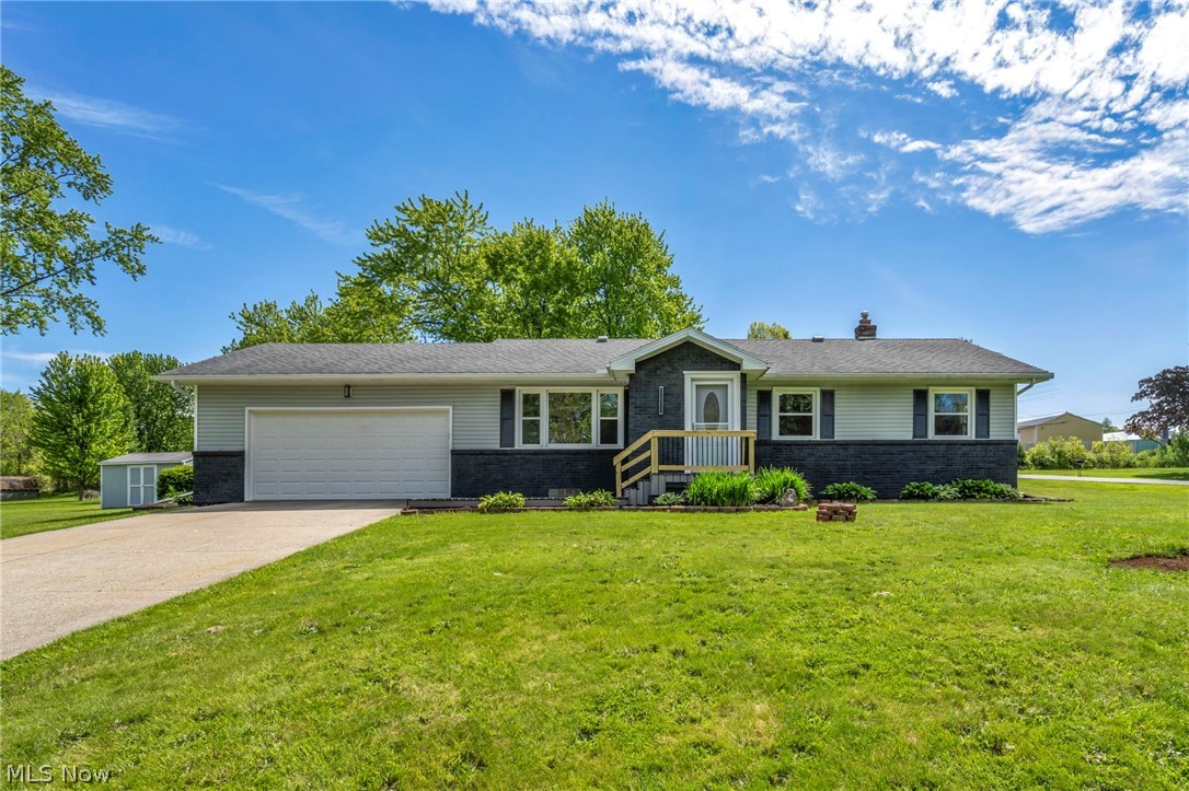 This beautifully updated 3-bedroom, 2-bath ranch sits on over 1/2 acre ot in Green Local Schools — Move-in ready from day one with brand new flooring throughout, fully remodeled bathrooms, fresh paint top to bottom, and a modern kitchen featuring shaker cabinetry, granite countertops, and stainless steel appliances. The finished basement adds serious flexible square footage — home office, playroom, guest space, whatever you need. Outside, a large composite deck and composite front steps set the stage for your private backyard retreat. Big-ticket mechanicals and exterior components updated — low maintenance, high confidence. Quiet setting near a dead-end street with easy access to shopping, dining, and major routes.