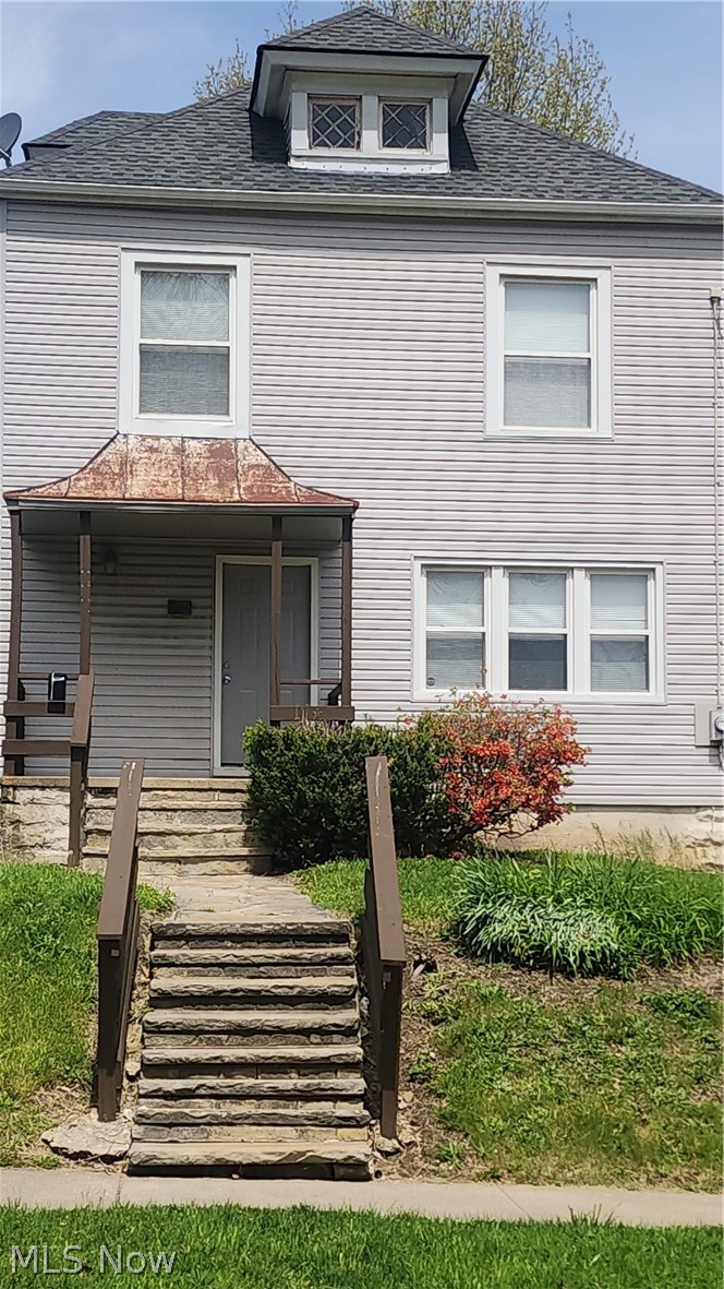 Spacious 3-bedroom, 1-bath home located just one block south of the University of Akron with beautiful wood trim and finishes throughout. The main floor features a welcoming living room, kitchen with stove and refrigerator, a bedroom, and a foyer. Upstairs offers two additional bedrooms and a full bathroom with shower. The property includes a full basement with updated breaker electric service and a forced-air gas furnace. Ample parking in back of property. Schedule your private showing today!