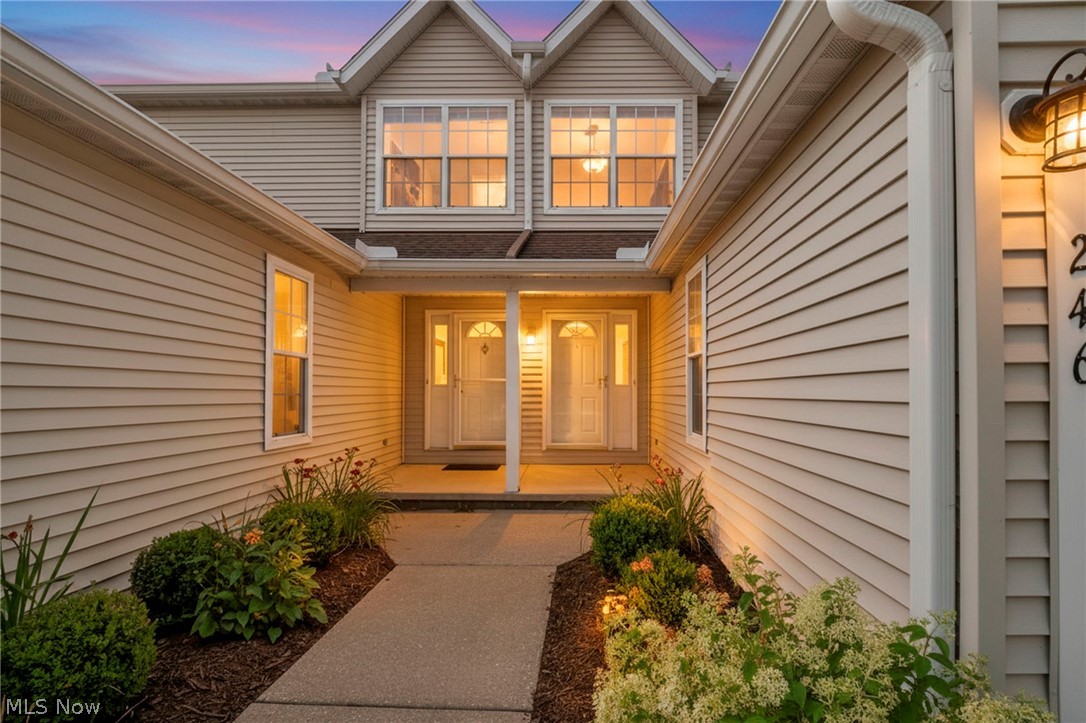 Move-in-ready condo offering a comfortable layout, neutral finishes, and fantastic privacy. The main level features updated vinyl flooring (2019) and an open living space that leads out to a private rear patio complete with a retaining wall, mound, and trees for added seclusion. Upstairs, the unit features updated carpeting replaced throughout the entire home (2019). The lower level boasts a finished basement that provides excellent additional living or hangout space alongside a large, dedicated room for extra storage. Big-ticket mechanical upgrades include a brand-new HVAC system (furnace and A/C unit) and thermostat installed in 2025, as well as a completely new garage door opener system (2025). Situated in a low-traffic area close to the wood line and guest parking, this low-maintenance home offers easy access to sidewalks, local shopping, major highways, the Metroparks, and the National Park. Complete with an attached garage, this pristine property is completely ready for you to just unpack and enjoy.
