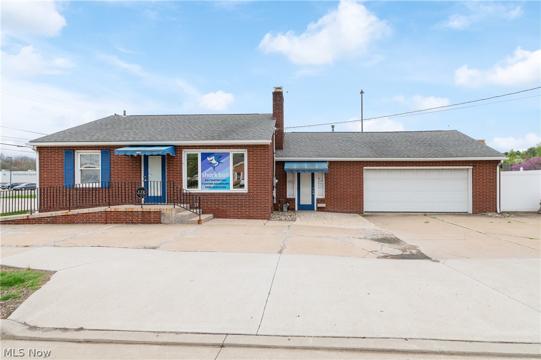 Prime corner in Belden Village!! Zoned Commercial. Currently brick building used as office 960 sq. ft. with warehouse space - garage 816 sq. ft. Total 1776 sq. ft. Lot .38 acres. Lot approximate 51 x 242. Easy access to I-77. Also available for lease.