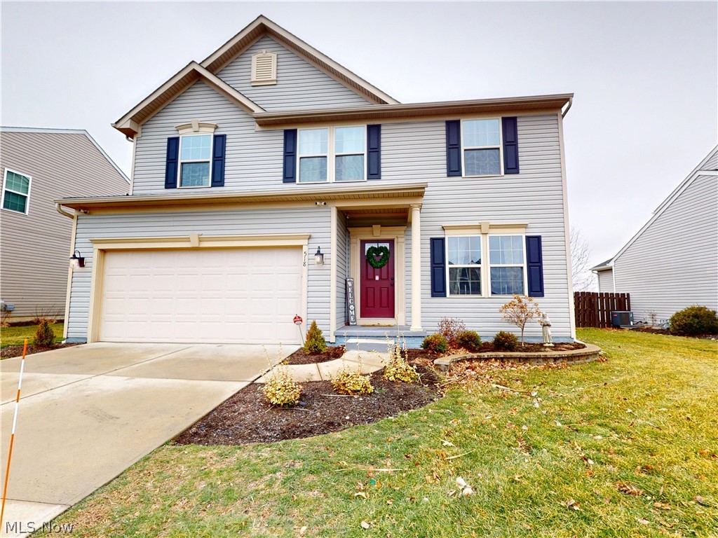 Situated in a very sought after area this remarkable home is calling your name! Upon entering you will immediately notice gorgeous laminate flooring throughout the main living area along with a soft color palette that flows seamlessly throughout. The oversized dining and family room with crown molding is a great place where family memories will be made. The kitchen is a chef's haven! With dark chocolate cabinetry, wrap around countertop, mosaic backsplash and island with barstool seating. Time to create some fun and exciting recipes! The living room with gas fireplace perfect for those cozy nights. Added bonus is the morning room with vaulted ceilings and French doors leading to the private back yard. On the second level is the master bedroom. Being grand in size with walk in closet and connecting master bath. The master bath is a place to relax at the end of the day.  Tiled soaking tub and shower, double sink vanity and an additional walk-in closet. Three additional bedrooms and full bath complete the second level. The lower level with new laminate flooring is perfect for a media room, exercise or kids play area.  BBQ season is right around the corner. The backyard fully fenced in with brick patio and firepit, end to end Trex deck, and pergola. Perfect for entertaining family and guests. More great features include one-year young furnace and ac, dishwasher, two car attached, generator extra storage and workshop in the basement Pride of ownership speaks loudly with this home. So well cared for. You need to check this one out!