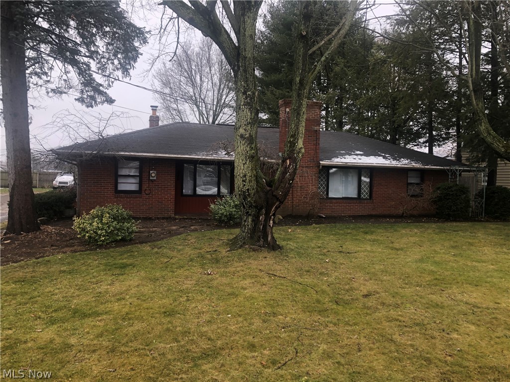 Plenty of room in this nicely laid out ranch. The living room has a gas fireplace and the family room has a wood burning fireplace to keep you warm on these cold days. The kitchen and dining room are set together as an eatin kitchen, which also has a passthrough to the family room for great entertaining. Off of the family room is an attached oversized 2 car garage with plenty of storage above. Right outside the family room is a large patio that wraps around between the garages, for outdoor picnics and parties. The yard is fenced with a privacy fence and the detached garage is 20 X 26 and is cemented and has electric. Call this your new home and you will be in walking distance to the primary school and playground.
