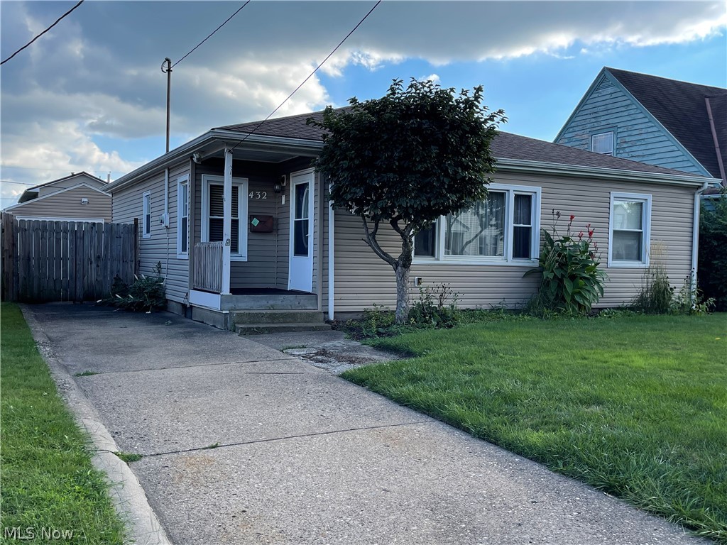 Updated ranch home offering 3 large bedrooms with built-in closets, original hardwood floors, full updated bath, updated eat-in kitchen with newer stainless steel appliances and a large pantry right off of the kitchen. Newer windows,newer roof, gas furnace 2018, hot water tank 2018.  Fenced in back yard, 1 car detached garage, back concrete patio. Full unfinished basement. Schedule your private showing today. Immediate possession. Pre-Approval letter to be submitted with all offers.