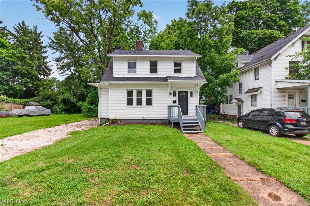 Welcome to 471 Beechwood Dr! Located in Akron Ohio this Spacious 3 Bedroom 1.5 Bath Colonial Home Features a Large living room, dining room, half bathroom, mud room and kitchen on the 1st floor. Lots of storage on the stairway leading to 2nd level where you'll find a Full bathroom with a recently refinished Tub with Title Surround, 3 Bedrooms with ample closet space. Full Basement for storage and off-Street parking with perfect amount of yard space for Summer cook outs! In-addition there is New Carpet throughout 2nd floor, Updated fixtures, double pane windows and Roof estimated to be 6 years old. Call your Agent to Schedule a private tour!!