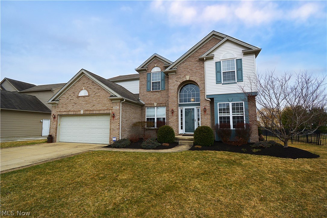 Absolutely Stunning Brick Front, 4 Bedroom 3.5 Bath Colonial In Woodgate Farms. With Over 2900 Square Feet Of Living Space Plus An Additional 1000 Sq Ft In the Finished Basement. You Will Be Impressed the Moment You Step Inside, With 2 Story Foyer, Gleaming Oak Hardwood Floors, Spindled Staircase and Open Floor Plan. The First Floor Has An Office, Living/Flex Room, Formal Dining Room, Great Room With Gas Fireplace. Kitchen Features Maple Cabinets, Beautiful Granite Countertops, Plus A Morning Room Addition With Slider To Brick Patio. Fully Fenced Yard Boasts Breathtaking Lake Views, Paver Patio and New Gazebo. Spacious 23x14 Master Suite With Vaulted Ceiling, Glamour Bath With Soaking Tub, Walk-In Shower, Double Sinks, Private Commode and Walk-In Closet. Basement Features A Family/Theater Room, Huge Rec Room, Workout Area, Custom Children's Play Area and Full Bath With Walk-In Shower and Ceramic Flooring. Yard Recently Landscaped For That Extra Curb Appeal!