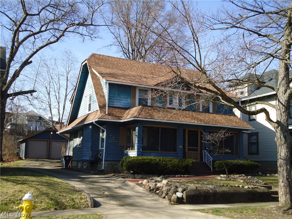 Classic Highland Square Colonial in a great location!!  Just a short walk to restaurants, nightclubs, Mustard Seed Market, the library, movie theater & more!  Spacious layout featuring the charm and character that you are looking for!  Hardwood flooring, natural woodwork, built-ins & gas fireplace in Living Room.  Large eat-in Kitchen with Breakfast bar opening to the formal Dining Room.  1st floor Office/Den & enclosed screen porch.  Upstairs, you'll find 3 nice sized bedrooms with hardwood floors, a roomy Bathroom and a Master bedroom with stacking laundry.....very convenient for the busy lifestyle.  Fenced yard and large 2 car garage.
Updated electric service- new roof /gutters in February 2024.  Call today for your private viewing or call your favorite Realtor to arrange a viewing....you'll be glad you did!
