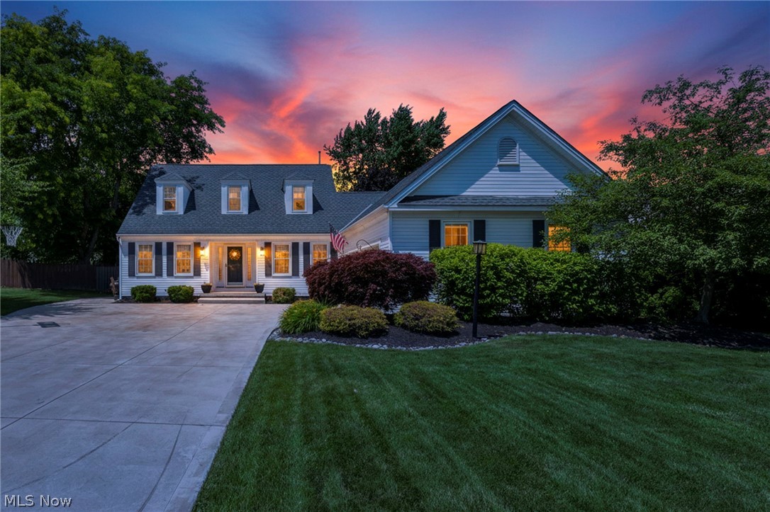 Welcome to this beautiful Cape Cod located in a very desirable neighborhood featuring a community park and playground with no Home Owner Association. Inside, you'll find a well-designed floor plan highlighted by crown molding, granite countertops, and a cozy gas fireplace. Recent improvements include newer windows, HVAC, and driveway, providing both comfort and peace of mind. Step outside and enjoy your private backyard featuring an above-ground pool, spacious deck, paver patio, and storage shed perfect for entertaining and outdoor enjoyment. The full unfinished basement offers excellent potential for additional living space, with plumbing available. With its attractive updates, versatile living space, and convenient neighborhood amenities, this home offers a fantastic opportunity for its next owner.