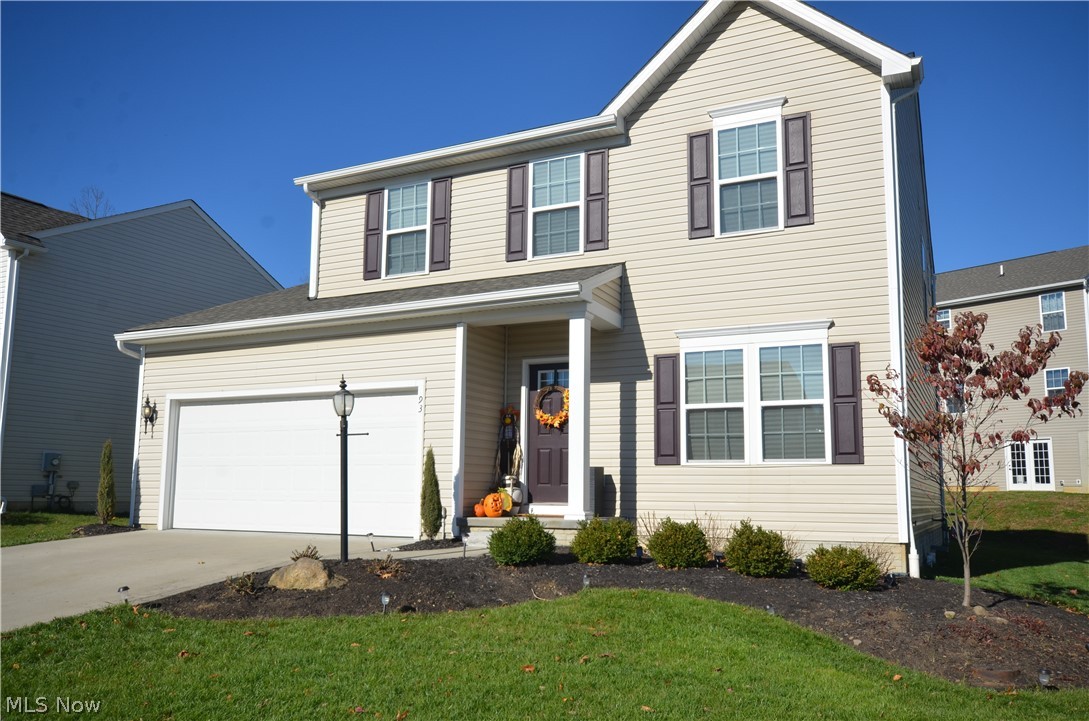 Gorgeous Eastwood Glen home in Tallmadge School District with tons of upgrades! Front living rm/flex space provides options for office, crafts, etc. Gorgeous wood flooring (2018) covers the remainder of the 1st floor. The ½ bath is conveniently located and the spacious great room has a wide open layout plus built in speakers - fabulous for entertaining or enjoying a movie. A sprawling kitchen provides tons of counter and cabinet space, an upgraded glass subway tile backsplash, corner pantry and breakfast bar! The morning room w cathedral ceiling makes a great dining area- or can be used for so much more! Upstairs enjoy a lovely loft (that can easily be converted to a 4th bedroom) spacious bedrooms and a full bath w shower/tub. The master suite is giant and luxurious with a tray ceiling, big walk in closet and private master bath featuring a 2 sink vanity and oversized tub in the shower/tub- plus linen storage. Big full basement w 50 gallon hot water tank, 150 amp electric and plenty of