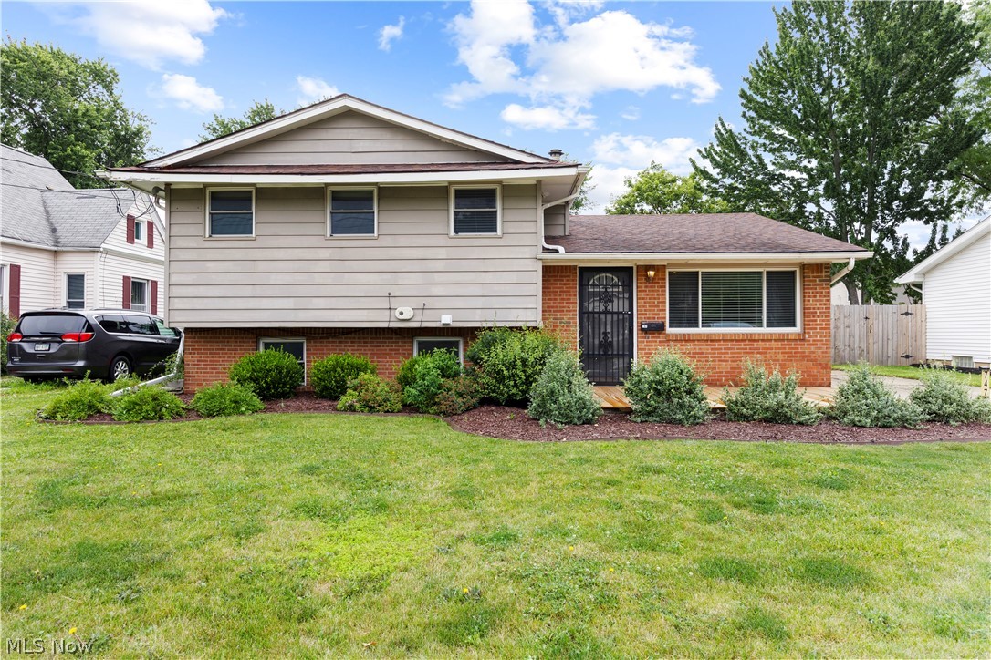 Have you been searching for a home around 200k? Tired of being disappointed when you tour them? Well, here is your chance! Welcome to 747 Abbe Rd N, a charming split-level home that combines modern updates with cozy living.
As you enter, you will be greeted by a newly updated kitchen featuring stunning granite countertops, a stylish backsplash, gorgeous bright white cabinets, and under-cabinet lighting. All appliances will stay, making it easy for you to move right in! The double wide window above the sink floods the space with natural light, creating a warm and inviting atmosphere. The main level boasts an elevated ceiling  with a beautiful dark beam, enhancing the open feel of the home. You'll appreciate the newer carpet and fresh paint throughout both the main and lower levels. The lower level features an updated bathroom and a huge laundry room equipped with ample counter space for a workshop or laundry folding--plus, it even has a shower! Upstairs, you'll find three spacious bedrooms and a main bathroom with a double vanity, perfect for busy mornings. Step outside to enjoy your newer covered patio, ideal for entertaining or relaxing in your fenced-in yard, which features two beautiful garden areas. The exterior also includes a new front porch deck, perfect for enjoying your morning coffee or evening sunsets. Don't miss out on this fantastic opportunity, schedule a showing today and make 747 Abbe Rd N your new home!