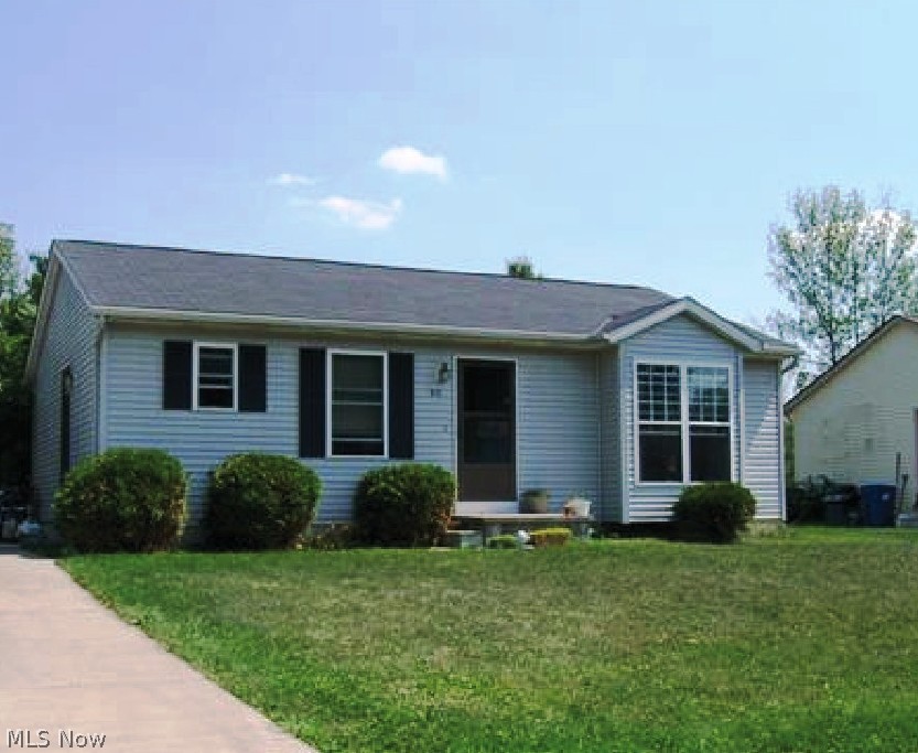 Own your own home and enjoy the outdoors.  Freshly painted ranch with new carpeting.  Living room with fireplace  for next winter's enjoyment.  Kitchen includes white cabinetry, dishwasher and electric stove.  Full basement with separate rooms and plumbing roughed in for an extra bath.  Large back yard. Immediate occupancy!