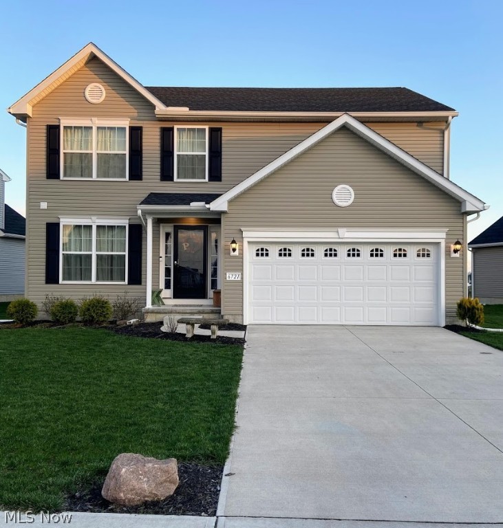 Large 4 bedroom 2 full 1 half bath colonial in the Meadow Lakes Subdivision with low yearly HOA fee. Home offers over 2300 sq. ft of living space with a desirable open concept floor plan and morning room off of the kitchen featuring white cabinetry. A family room, dining room , and half bath round out the neutral and tastefully decorated first floor. Upstairs features a Large master bedroom that offers a master bath and large walk in closet. 3 other bedrooms are nicely sized with oversized closets. A second floor laundry room is also upstairs!  The large basement offers endless storage and possibilities. It has been plumbed for an additional bath. There is a newer trex deck off of the morning room making it perfect for entertaining. The yard is fully fenced and pet/child friendly!Conveniently located off of Center Ridge. Don't miss your chance to get an almost new home in the Meadow Lakes subdivison!!