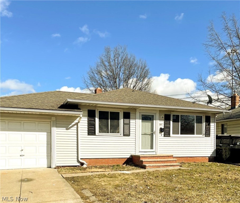 Move right in to this updated and well maintained ranch in Euclid! Follow the beautiful floors through the Kitchen, dining room, and three large bedrooms. Follow the stairs right in to the large basement with office and full bath. Schedule to see your new home today!