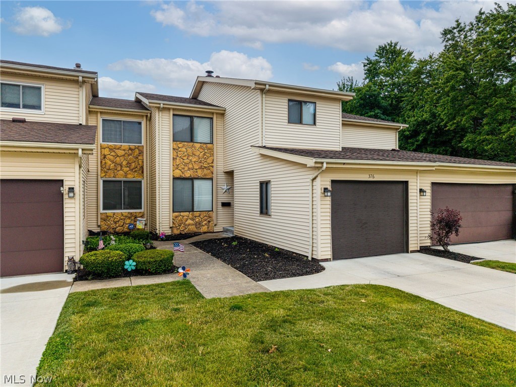 Private, Peaceful, Perfect. Welcome home to this 3-bedroom 1.5 bath townhouse located in the Great Oaks Condo Association. The first floor offers an updated fully applianced eat-in kitchen, living room with a gas fireplace as the focal point, and an updated 1/2 bathroom. Upstairs hosts the three generously sized bedrooms and full bath. The basement is partially finished and ready for entertaining, hosting, or just simply extra living space. There is also a 1 car attached garage. The furnace and A/C were installed in 2019 and a new roof was installed in 2020. A new concrete driveway was added in the summer of 2023 by the HOA. Other updates in the past two years are new bathroom and kitchen fixtures, both toilets replaced, new water heater, and new paint in bedrooms. Out back notice the floating deck to sit on warm evenings. Don't hesitate and schedule your private showing today!