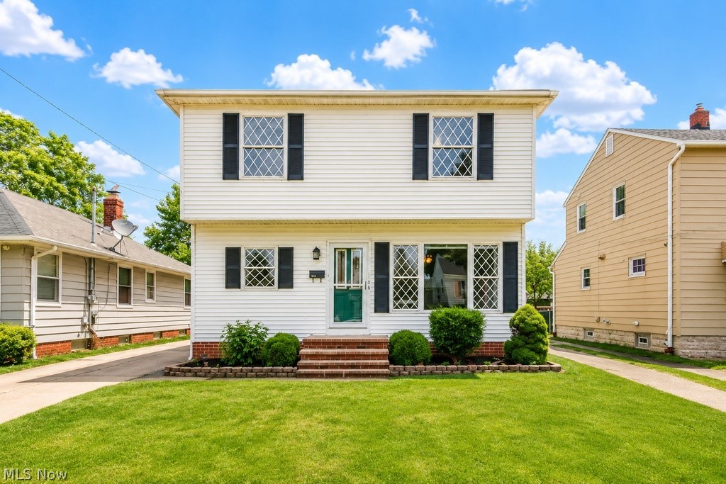 Welcome to 1565 Douglas Road in the heart of Wickliffe! This incredible, oversized Colonial offers more than 2,700 square feet of finished living space and has been thoughtfully updated throughout. Featuring 5 bedrooms and 3 full bathrooms, this home provides exceptional space for both everyday living and entertaining. The inviting living room showcases luxury vinyl plank flooring and a large picture window that fills the space with natural light. A dedicated dining area with custom built-ins overlooks the updated kitchen, complete with ceramic tile backsplash. The first floor also includes a convenient bedroom, a full bathroom, and a spacious rear family room highlighted by beautiful windows and sliding glass doors leading to the backyard deck.
Upstairs, you'll find four additional bedrooms with attractive luxury vinyl plank flooring and a large full bathroom. The expansive owner's suite offers more than 375 square feet of living space, dual closets, and direct access to the main upper-level bathroom.
The finished lower level adds tremendous versatility with a massive recreation room exceeding 480 square feet, complete with a built-in bar area. A large laundry room, third full bathroom, and oversized utility/storage room provide additional functionality.
Outside, enjoy low-maintenance vinyl siding, a spacious 300-square-foot rear deck, and a privacy-fenced backyard. Major mechanical updates include a new roof (2021), furnace (2021), central air conditioner (2021). Offering abundant living space, numerous updates, and a highly desirable location, this exceptional home is an absolute must-see!