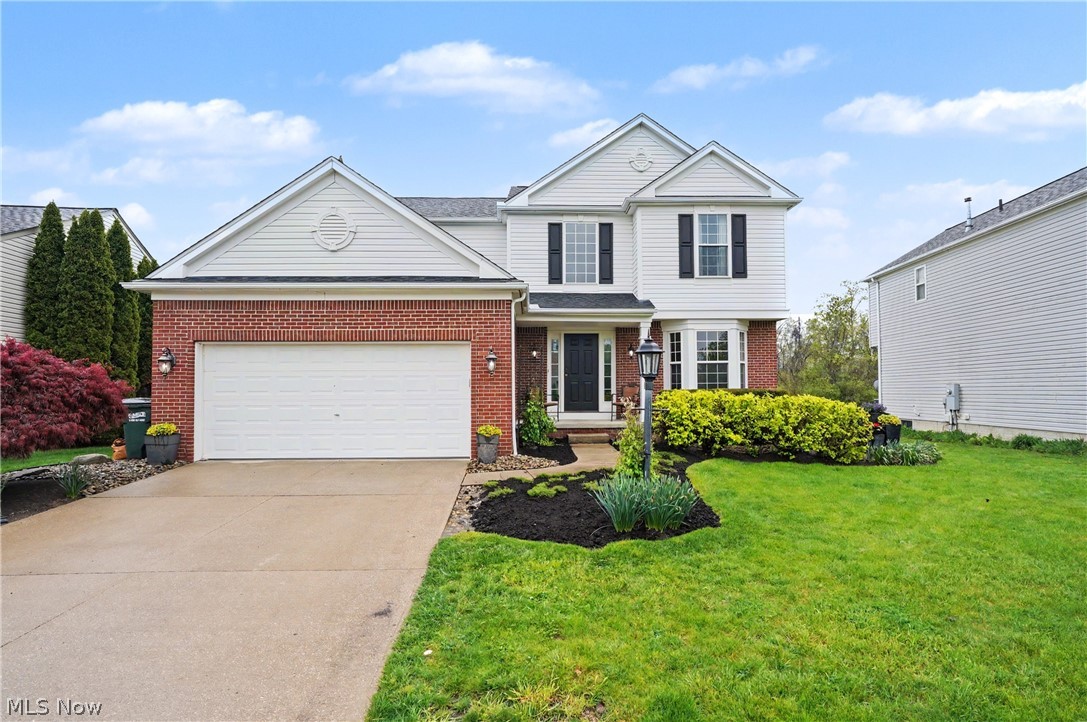 Welcome home to this beautiful Colonial built by Pulte Homes, located in the desirable Westbury neighborhood of Brunswick Hills. Enter through the front door and you are immediately greeted by a warm, welcoming atmosphere and an open floor plan designed for today’s lifestyle.  The spacious eat-in kitchen features Corian countertops, a center island, pantry, plenty of cabinet and counter space and all appliances convey with the home. It is open to the great room, creating the perfect space for everyday living and entertaining. Sliding doors off the kitchen lead to a brick patio complete with the water feature and brick firepit — ideal for relaxing evenings or hosting guests. The backyard view is truly special, overlooking a scenic pond and protected wetlands, offering peaceful and picturesque surroundings.  The first floor also includes a convenient laundry room and powder room.  Upstairs you will find four generously sized bedrooms and two full baths. The spacious primary suite features a huge walk-in closet and a private ensuite bath with soaking tub, walk-in shower, and double vanity. The additional three bedrooms share a full bath and offer ample closet space.  The unfinished basement provides excellent storage, high ceilings and presents a wonderful opportunity to easily finish for additional living space.  Updates include:  Hardwood Floors Refinishing - 2025; Hot Water Tank & Upstairs Carpeting - 2023; Furnace/AC/Duct Cleaning - 2021; Roof - 2020 (50 Year Transferrable Warranty).  The oversized 2 car garage is 4' deeper than normal and is insulated.