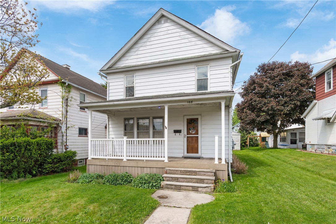 Welcome to this charming and affordable Barberton home offering nearly 1,200 square feet of comfortable living space in an incredibly convenient location! Situated within a short walking or driving distance to schools, restaurants, shopping, parks, and everyday amenities, this home combines character, value, and practicality all in one. Inside, you’ll find 3 spacious bedrooms and a large full bath along with beautiful original woodwork and trim that add timeless charm and warmth throughout the home. The inviting layout features an adorable kitchen with a brand-new stove, a generously sized dining room perfect for gatherings, and brand-new carpet that gives the home a fresh and updated feel. Newer second-floor windows provide added natural light and efficiency. An additional update is a new hot water tank installed in 2024. Step outside and enjoy mornings or evenings on the lovely covered front porch, offering the perfect place to relax and unwind. A 1-car detached garage adds convenience along with additional storage space. With its combination of classic character, recent updates, functional layout, and exceptional price point, this is a wonderful opportunity for homeowners or investors alike. Don’t miss your chance to own this lovely Barberton home at an amazing value!