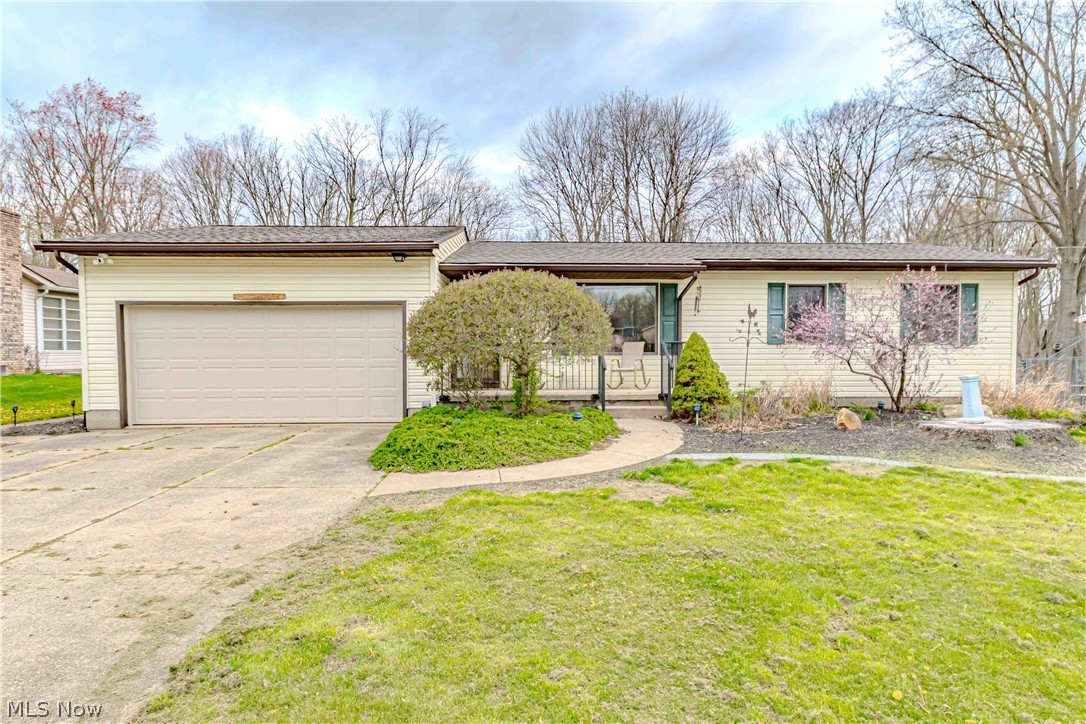 Discover the perfect blend of comfort and convenience in this well maintained ranch, designed specifically for effortless, true single-floor living. The heart of the home features an open layout where the spacious living area is anchored by a cozy fireplace. The kitchen is a standout for those who love to cook or entertain, offering loads of storage and a seamless flow into the main living space. The primary suite offers generous space, a full bath and easy access to the main-level laundry room. For those looking to expand, the massive full basement remains a clean slate, waiting to be finished to your needs. Outdoor living is a highlight of this property, featuring a level lot that is as functional as it is beautiful. A large three-season sunroom offers a tranquil space to enjoy the outdoors year-round, while the attached deck provides the ideal setting for true outdoor entertaining. Significant updates include a new HVAC system and water softener installed in 2024, followed by a new garage door and opener, storage shed, and well pump all completed in 2025. This home is truly move-in ready. Schedule your showing today.
