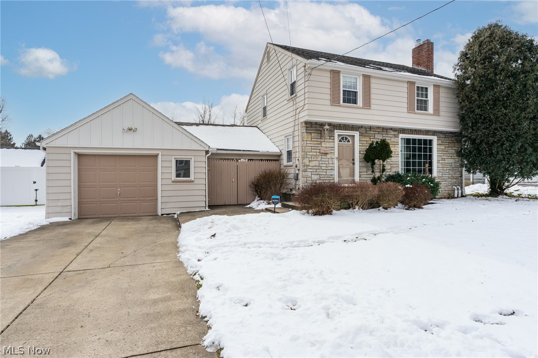 This beautiful house is now on the market calling for you to make it your home!! Walking through the front door, you are greeted with so much charm! The living room has refinished hardwood flooring, plenty of space for furniture and a great gas fireplace (vent-less) that really warms up the space! The dining room is off the kitchen with the continued hardwood floors, updated light fixture and newer sliding doors overlooking your nice sized deck and huge backyard with vinyl fencing ideal for your kids or animals! The kitchen has ample amount of cabinet space, newer appliances, laminate countertops and a small eat in area. Upstairs offers 2 really nice sized bedrooms with good closet space. One bedroom would be ideal for an office/nursey/ or a smaller bedroom for a child. Hardwood flooring throughout all the bedrooms! Bathroom was updated with a gorgeous vanity and custom glass door for the shower. The basement is a huge bonus from it being waterproofed, nice full bathroom, new hi effici