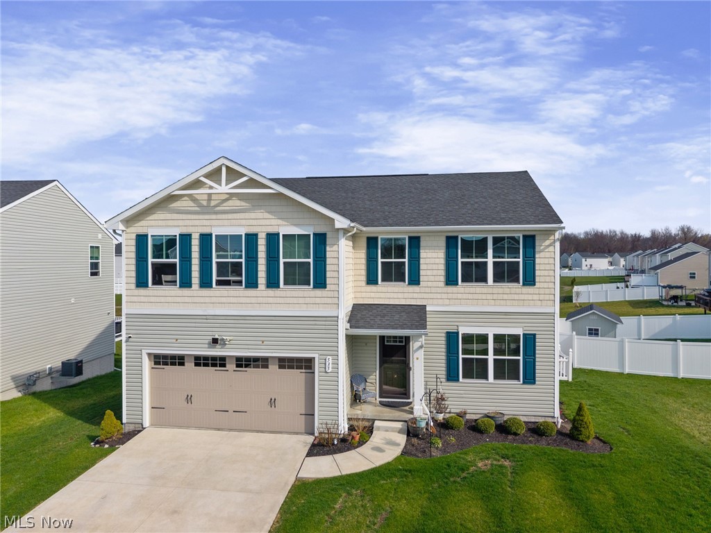 Come see this beautiful 4-bedroom, 3-bath home overlooking a serene pond in a newer development in Painesville, Ohio, featuring numerous recent upgrades by the seller including a newly built fence, patio, deck, and storage shed that add both value and outdoor enjoyment; inside, the home offers a convenient second-floor laundry room along with a spacious loft area that can serve as a work-from-home office, flex space, or even be converted into a fifth bedroom, along with abundant closet and storage space throughout, including two walk-in closets in the primary suite, one of which is custom designed, and with multiple active warranties providing added peace of mind, this home is truly move-in ready so you can simply bring your furniture and start enjoying everything it has to offer.