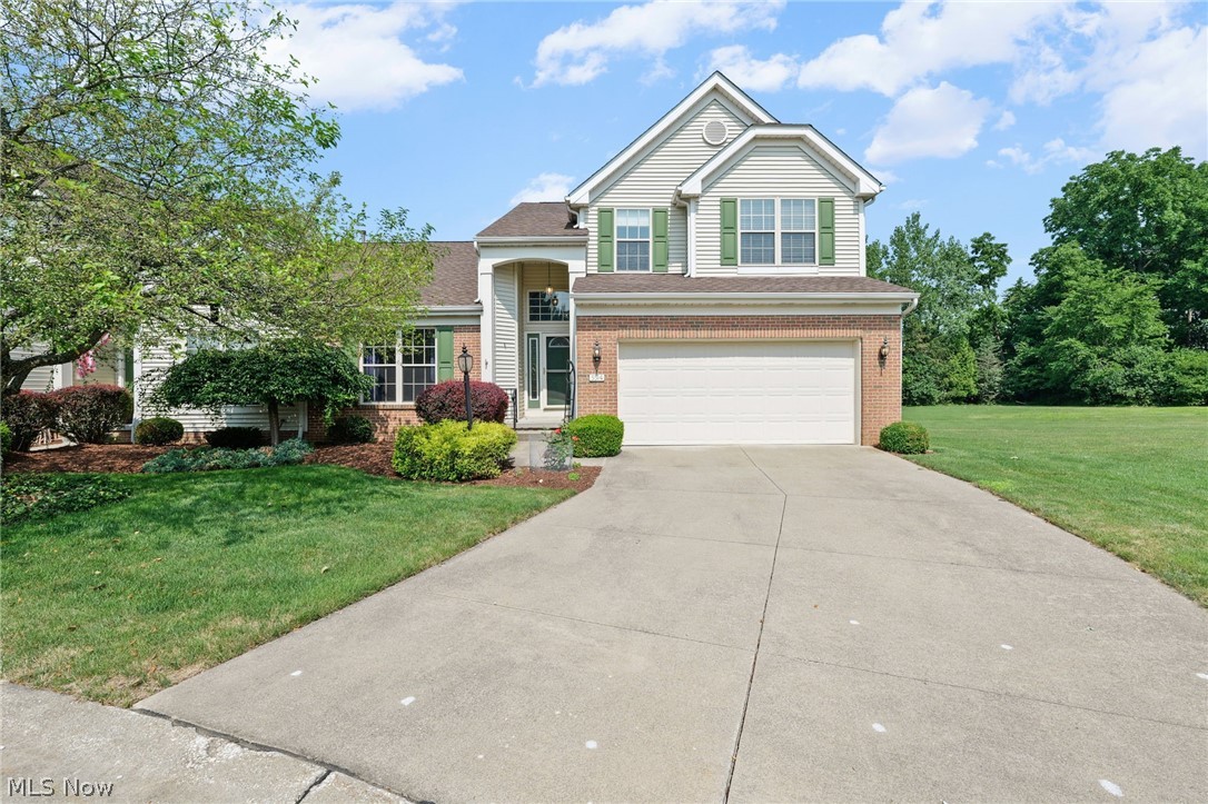 This beautifully maintained 3 bedroom, 3 bath home in Ridgewood Falls offers the kind of space, light, and layout that just feels right from the moment you walk in. The two-story great room is filled with natural light from the large windows and anchored by a bold fireplace that makes the space feel both open and grand.

The kitchen is clean, bright, and functional with white cabinetry, stainless steel appliances, and loads of storage including a pantry. There’s a breakfast bar for casual meals and a perfect spot for an eat-in table by the bay window. The space flows between the kitchen, dining, and living areas making this home easy to live in and a breeze to entertain.

With beautiful spring days here and summer just around the corner, the partially covered deck is a perfect place for entertaining or just for a gorgeous place to unwind for the day. Take advantage of the retractable awning for those days when the sunshine may be that little bit extra or the liquid sunshine is keeping life interesting.

Beautiful floors run throughout the main floor, adding practicality and continuity. Just off the foyer, you’ll find a flexible space that works well as an office, den, or second bedroom depending on your needs.

The first-floor owner’s suite offers privacy and comfort, complete with a remodeled en-suite featuring a double sink vanity, a large shower, deep tub, and a generous walk-in closet. Another full bath and laundry room round out the main level.

Upstairs, the loft adds another flexible space that could be perfect for a home office or could be finished for a fourth bedroom. Finally, the third bedroom and full bath finish out the second floor.

Major updates have already been taken care of, including the roof (2025), and laundry appliances (2025).
Enjoy low-maintenance living in a convenient location with easy access to I-71 and within the Highland School District.

This is a home that simply works—and one you’ll want to see in person.