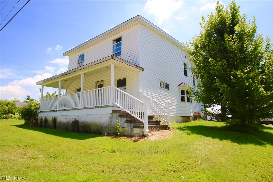 Don’t miss this potential INCOME PRODUCING PROPERTY on over 23 rolling acres adjacent to the Grand River!! If you have a love for horses, land and water views this one is for you! There is much potential here with boarding and even renting out the front home with enough space to build your dream home in the back of the property. The income potential may just pay the mortgage of your dream home! The 3 bedroom 2 full bath home on the property will take some renovating to bring it back to life but has great bones to work with and is ready for your vision. There is also a gas well on the property that fuels the current home with the rights that transfer to the next owner. Public water to the home and barn are on separate meters. The 38-stall horse barn with indoor arena is 110' x 200', possesses both front and rear bay entries. The barn also has an 18' x 36' additional tack/ observation room, enabling considerable equipment storage. Arena is 55' x 200’. No RITA Tax in the Township as just