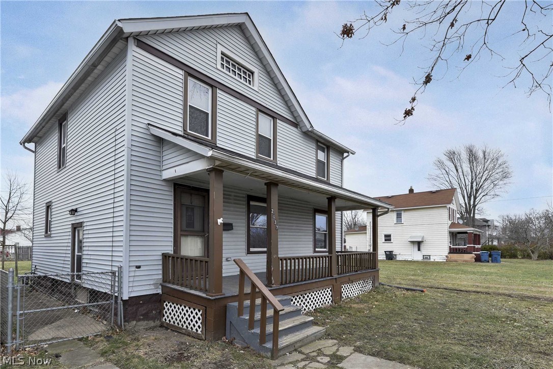 Charming front porch colonial located in desirable area minutes to Black River Reservation Days Dam.   Spacious formal living and dining rooms.   Open eat-in kitchen with ample cabinet and counter space.  Upstairs are 3 nice sized bedrooms and a full bath.   Neutral color palette and carpeting throughout.  Deep lot 50'x150'.  Garage replaced 1988.  Vinyl sided exterior, some replacement windows.  Great family home or rental.  Quick occupancy available.