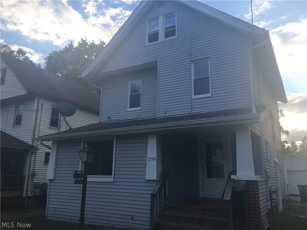 Currently an investment property. Tenant pays $950 a month and lease ends October 31st of 2021. Home has tons of living area! Spacious living room with fake fireplace, extra room/area off the front that can be used as office, study, or studio, dining room with bay window, and a semi updated kitchen. Basement is clean with laundry hook up and an enclosed toilet which could be made into a half or full bathroom. The basement was freshly painted before tenant moved in last November. There are three bedrooms and large full bath on second floor and a finished two room bonus room on the third floor. There is a one car garage and decent yard. Please give agent 48 hours notice to schedule showings with tenant.