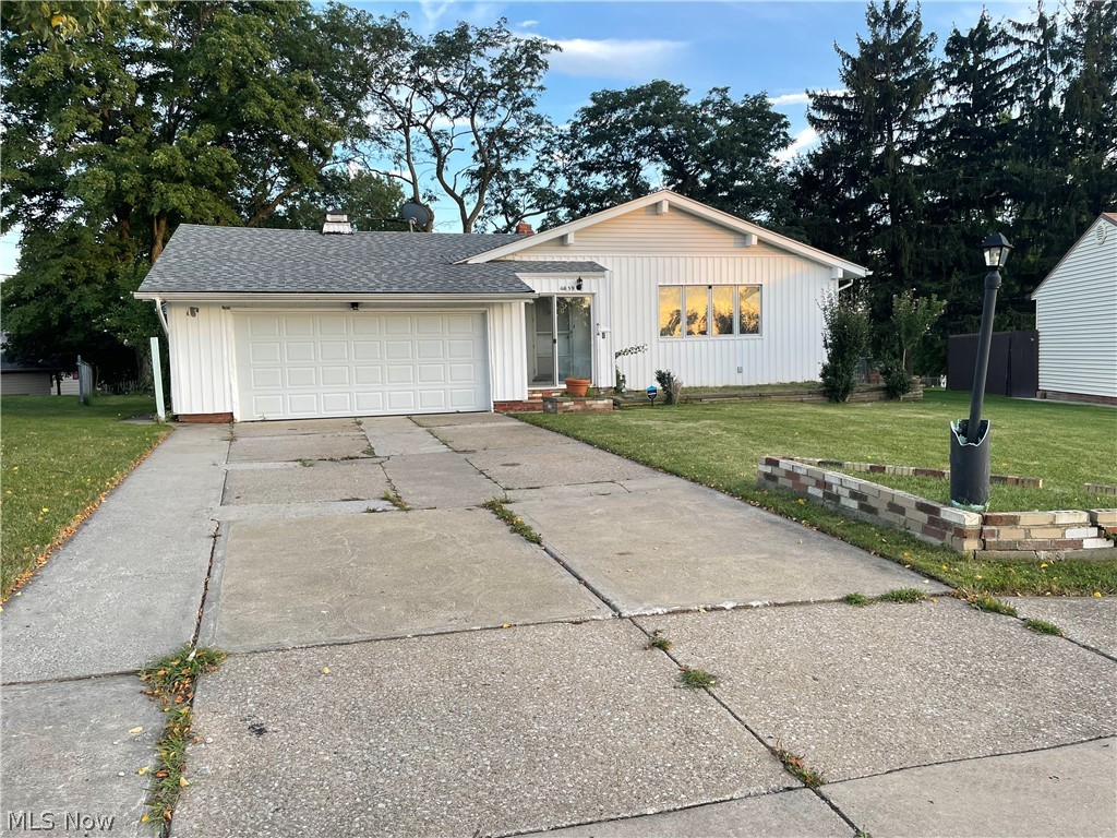 Great opportunity to bring this long term owner gem back to its beauty and glory. Use your decorating ideas and a handyman to turn this spacious ranch with vaulted ceilings into the home of your dreams. Features eat in kitchen, Three large bedrooms, spacious bathroom, first floor laundry room, half bath, very large finished basement with wet bar and  full bath. 2 Car attached garage, private backyard, newer roof and situated on a nice cul de sac. A great property in Joyce estates ready for you to call it Home sweet Home!!! Being sold As-Is