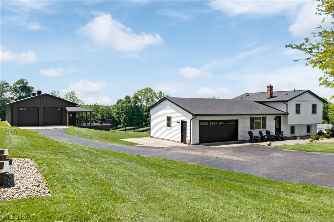 3-Acre Mini Farm - Updated Home, 32’x80’ Heated Shop Building, 2-Stall Barn, Fenced Pasture. Wayne Co., Sugarcreek Twp., Dalton LSD. Live Onsite Auction with Online Bidding Available. Absolute auction, all sells to the highest bidder. ONLINE BIDDING BEGINS MONDAY, AUGUST 10, 2026, AT 9:00 AM, AND LIVE ON-SITE BIDDING WILL BEGIN TUESDAY, AUGUST 11, 2026, AT 6:00 PM. This charming country property sits on 2.8 acres in the heart of Dalton School District and is truly move-in ready from top to bottom. The updated home features an open-concept great room with a custom kitchen by Clazak, a living room with a fireplace, vaulted ceilings, and tons of natural light. Just off the great room is a deck overlooking the backyard with amazing western sky sunsets. Three bedrooms and three updated full bathrooms, including a master suite with a tile walk-in shower. Cozy lower-level family room and full basement with laundry. Highlights include solid-wood interior doors and trim, an instant hot water heater, and natural gas heat and central A/C. The two-car attached garage is insulated, heated, and has floor coating by Fantastic Floors. The 32’x80’ drive-thru shop building is spray foam insulated and heated, with (4) 10’x10’ overhead doors adaptable to a multitude of uses. The building also has a large deck overlooking the property, perfect for entertaining! New shingles and siding on the home in 2021, plus a new metal roof and siding on the shop in 2021. Other improvements include a two-stall horse or 4-H barn with a tack room, walk-in chicken coop, fenced pasture, berry patch, garden boxes, and mature shade trees. This property truly is one of a kind, with all you need in one place out in the country! Wayne Co. parcel #76-02408.004. Half-year taxes are $2,145. The property will be open for viewing on Thursday, August 6, 2026, from 4:00-6:00 PM. The property is agent-owned.