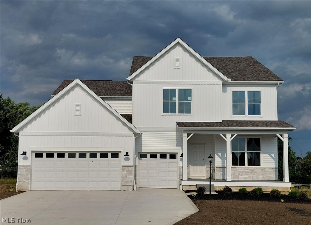 Stunning brand-new home in Millers Landing ready for its new owners this summer! Featuring a gourmet kitchen with built-in appliances, open space & natural daylight, perfect for hosting, entertaining and ideal for everyday life. Home includes quartz on all countertops, LVP flooring, adding elegance and durability, while a spacious mudroom and abundant storage ensure effortless organization. Owners room is privately tucked back on 2nd floor with breathtaking bathroom and large walk-in closet. A loft, 3 additional bedrooms with walk-in closets, full bath, and convenient laundry makes the 2nd floor a dream come true! Additional highlights include a 3-car garage, covered front porch, and daylight basement windows with 9’ ceilings.