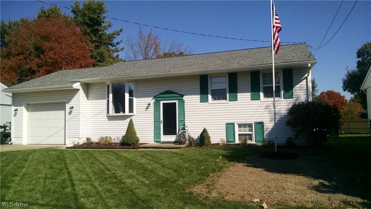 Welcome Home! Great Location for this home in Dover. Nice 3 bedroom 1.5 bath vinyl sided home with attached garage. So much to offer. Open oak kitchen with built-in-dishwasher and dining area leading out to a freshly painted back deck. Newer windows and siding. Roof was put on in the last 5 years. Water softener was installed the last 5 years. Newer carpet in some rooms. New furnace in 2006 and hot water tank installed in 2013. Partially finished basement with lots of storage and half bath. Fenced in back yard and shed . 70x135 Lot.
