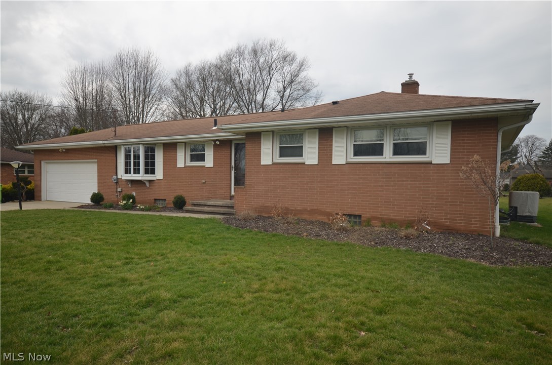 Brick ranch professionally remodeled with a giant kitchen w island and walls removed to open up the layout of this Stillmeadow Estates home. Spacious remodeled kitchen featuring a large island w breakfast bar, bay window for an additional eating area and oversized upper cabinets, granite counters, tile backsplash, under cabinet lights, tile floor & French Door Refrigerator, range, microwave & dishwasher all stay. The wide open layout leads to the flex space for a large dining area w big storage closet that is open to the gorgeously remodeled great room. The 1979 addition of the great room was remodeled as well and features a big stone woodburning fireplace w mantel & raised hearth flanked by shelving/cabinets and updated LVP flooring. There is access to the rear patio w beautiful covered area - pavilion w electric and two sheds out back and a fenced in area ideal for animals. The master bedroom has a private half bath w a laundry chute and all 3 bedrooms feature hardwood flooring. The hallway full bathroom was beautifully updated - tall vanity w drawers & granite counter, step in shower, additional cabinet and tile flooring. The basement is professionally finished w 2 spacious rooms one with additional built in storage w a deep closet & additional storage. The unfinished area provides plenty of extra storage plus glass block windows & the laundry area w utility sink, extra shower head and the washer/dryer stay! Updates include: ‘20 Patio w Pavilion. ‘19 Windows, Hot Water Tank. ‘16 Great Room Remodel. ‘15 Kitchen, Removed wall and added header in attic, LVP flooring, Added Attic Insulation, Full Bath Remodel, Master Bath Remodel, Electrical Panel, Kitchen Appliances, Cast Iron stack replaced and more! Also a 2 car attached garage w hot/cold water, opener, electric & man door. All brick ranches in Stillmeadow Estates are highly sought after- close to schools, rec center, Maca Pool, Shopping/Restaurants and easy highway access!
